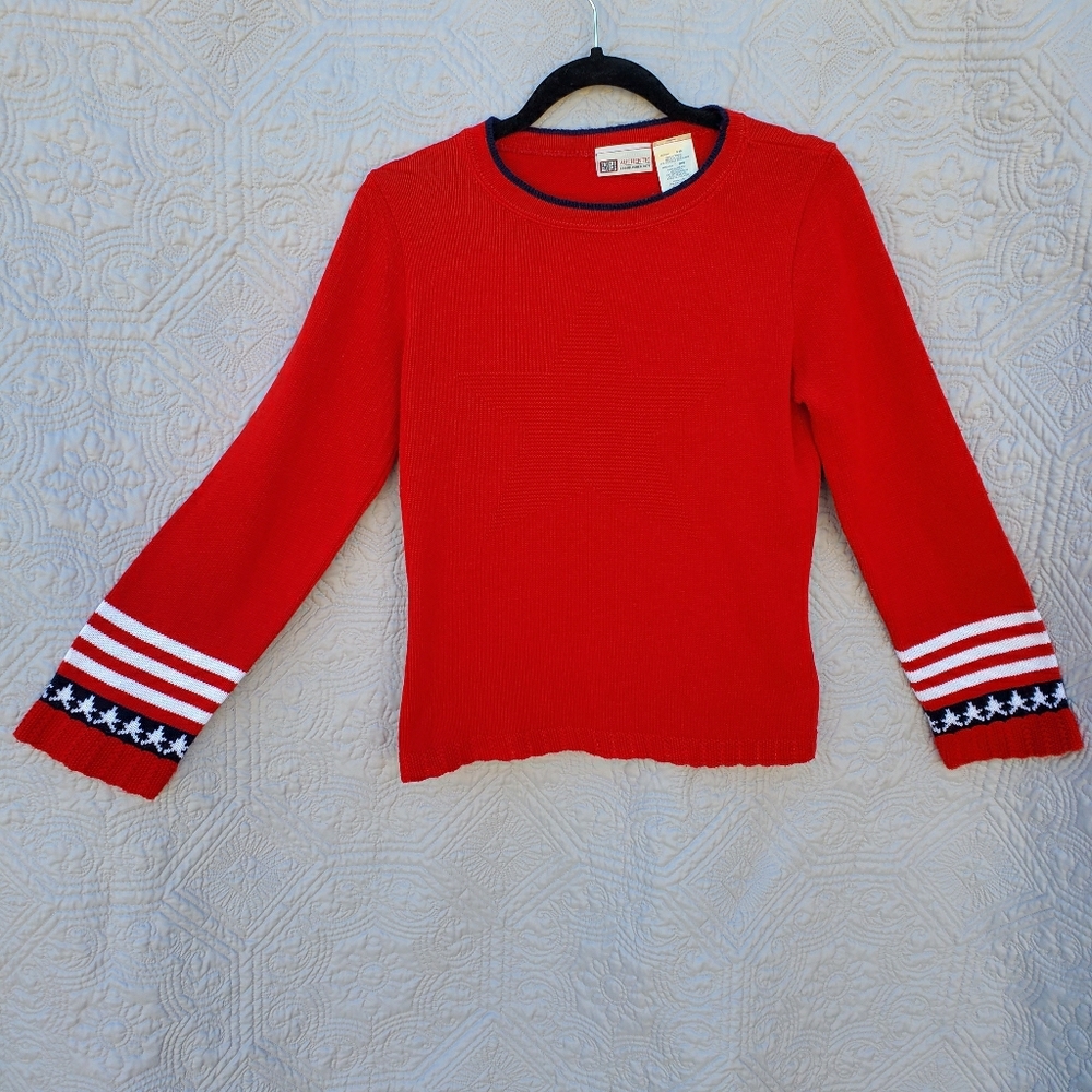 Faded Glory used patriotic sweater